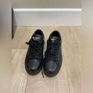 Prada black authentic sneakers in size 5 mens